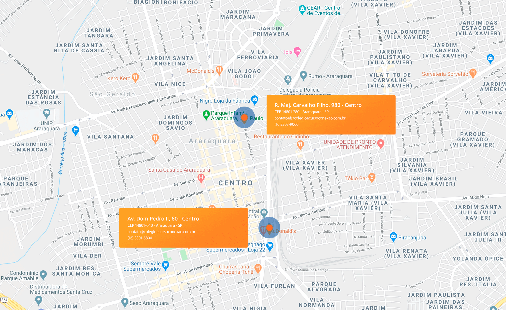 Mapa de localização