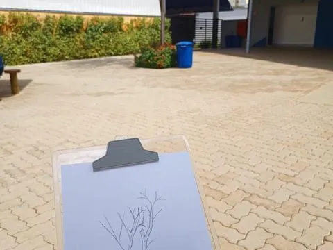 Aulas práticas da disciplina de Artes