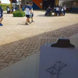 Aulas práticas da disciplina de Artes