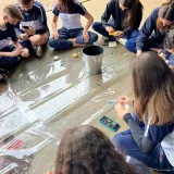 Aulas práticas da disciplina de Artes