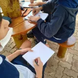 Aulas práticas da disciplina de Artes