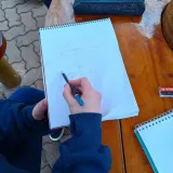 Aulas práticas da disciplina de Artes