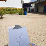 Aulas práticas da disciplina de Artes
