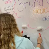 Os alunos do Extensivo e Ensino Médio participaram do processo de renovação da parede dos APROVADOS para 2023.