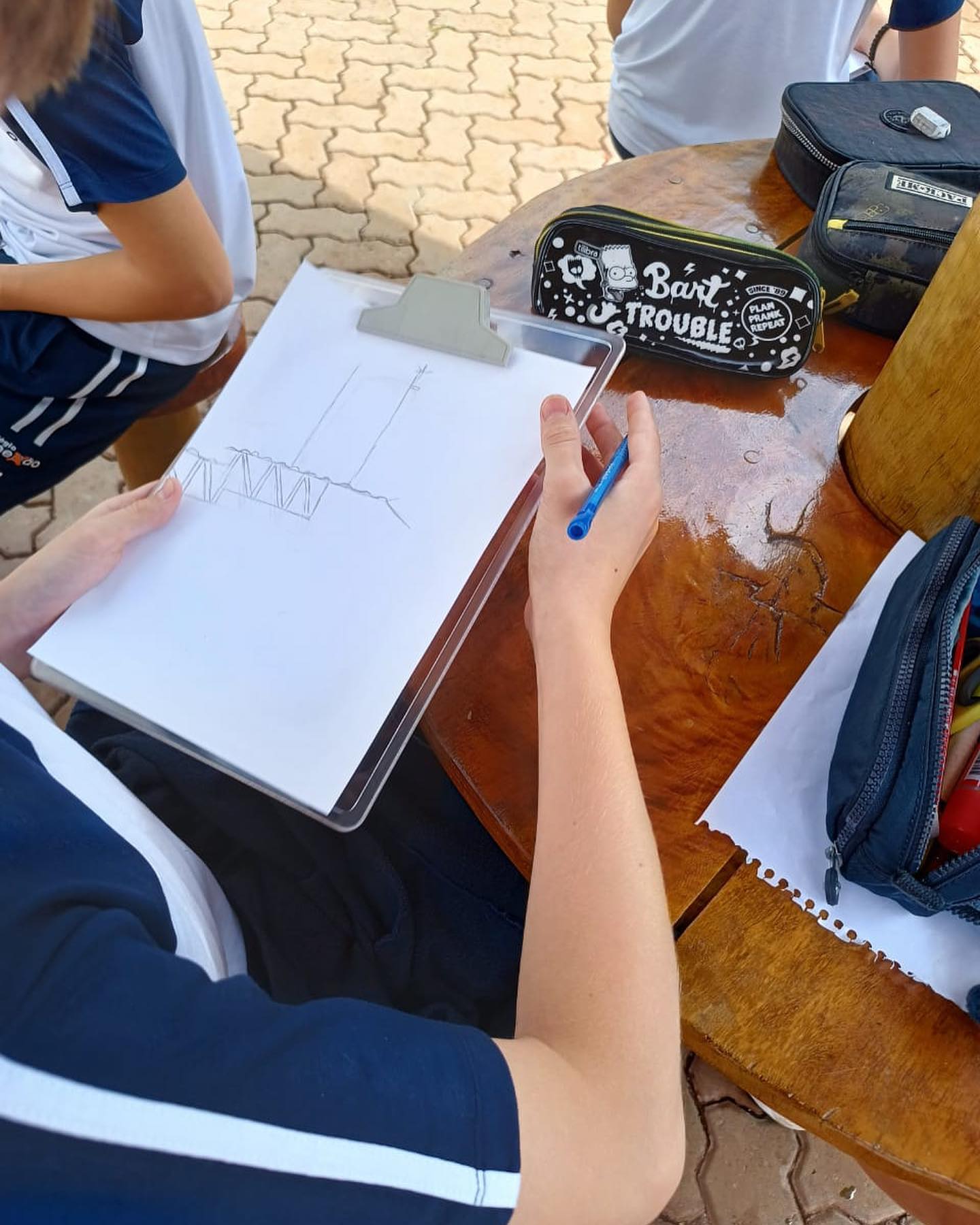 Aulas práticas da disciplina de Artes