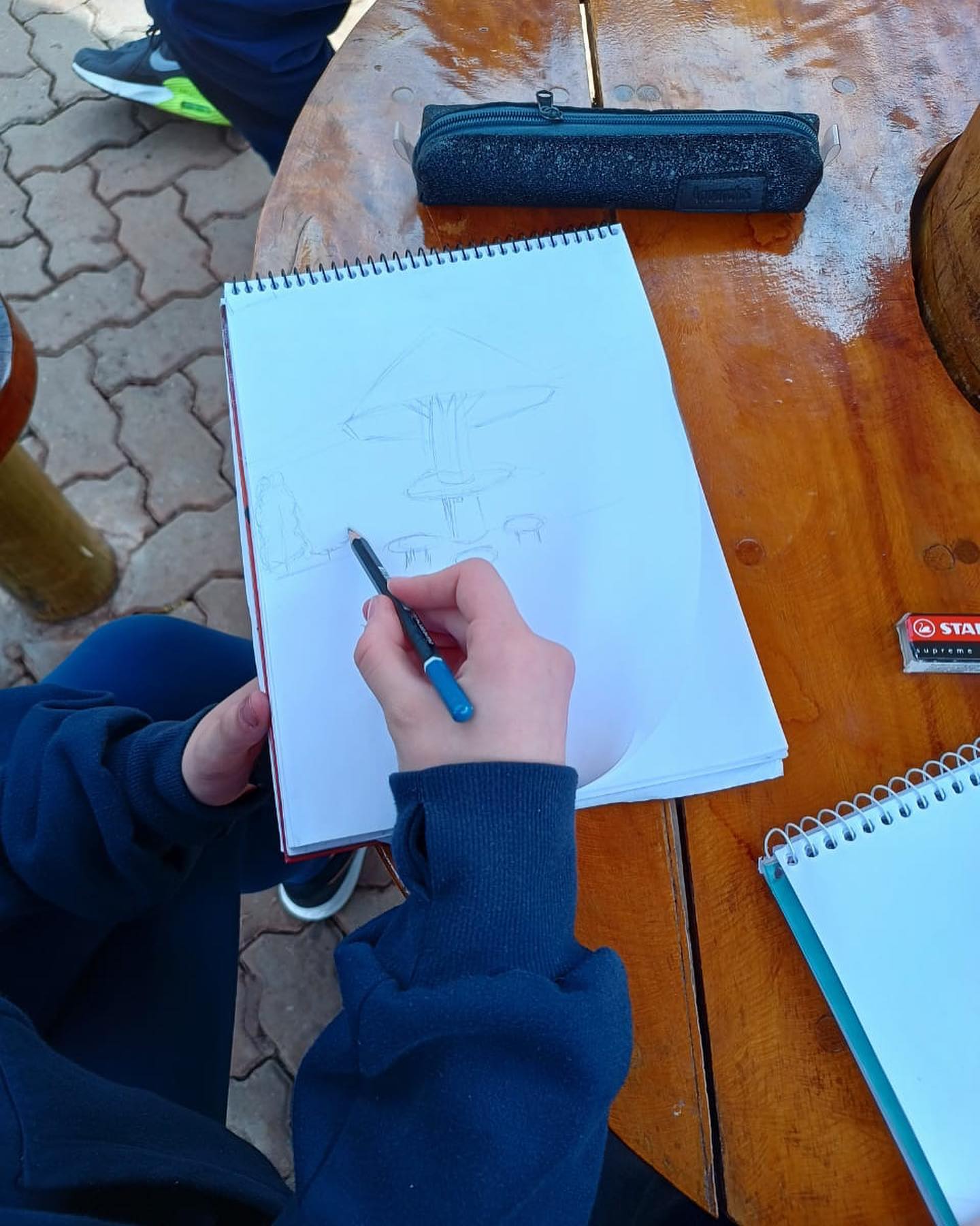 Aulas práticas da disciplina de Artes